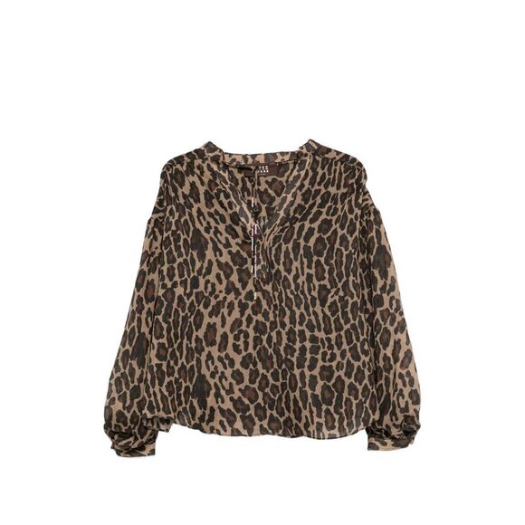Bazar De Luxe Women Leopard Print Blouse